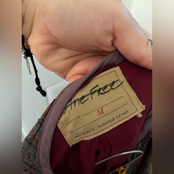 Free People Rolling Thunder coat patchwork - Picture 9 of 10